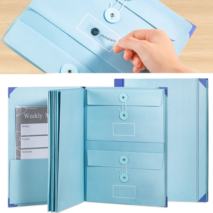 Accordion Document Bag File Folio Used to Record Key Personal Information Or Prepare For Emergencies, Spec: Pink