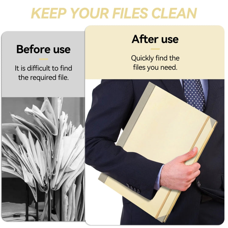 Accordion Document Bag File Folio Used to Record Key Personal Information Or Prepare For Emergencies, Spec: Khaki
