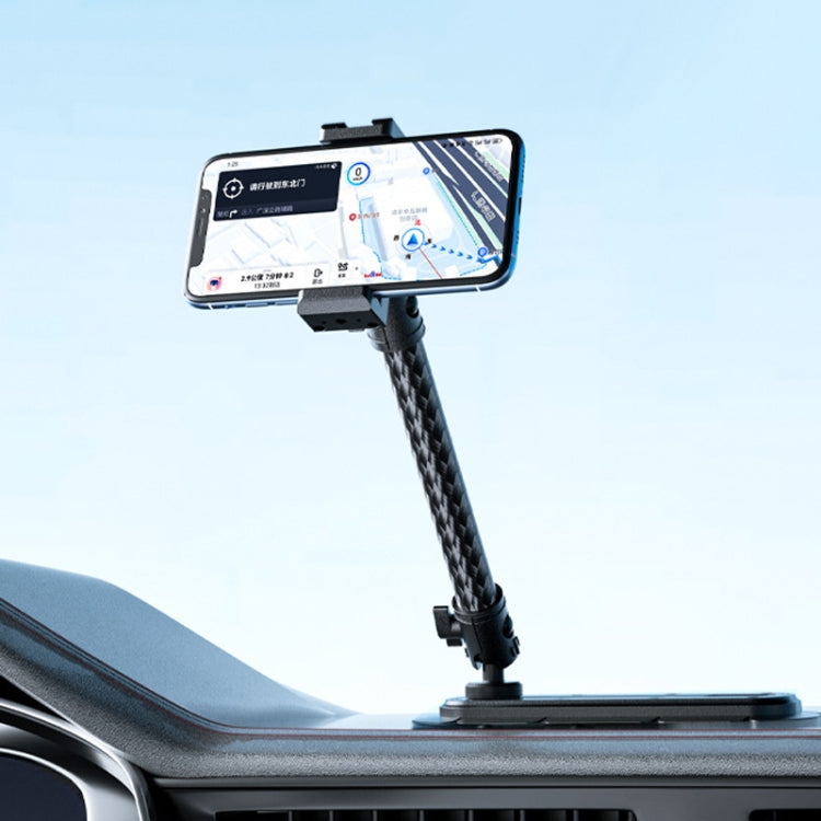 Car Phone Mount Extension Arm Double Jointed Swivel Adjustment Carbon Fiber Bracket Connecting Rod, Model: 140mm For 20mm Ball Head