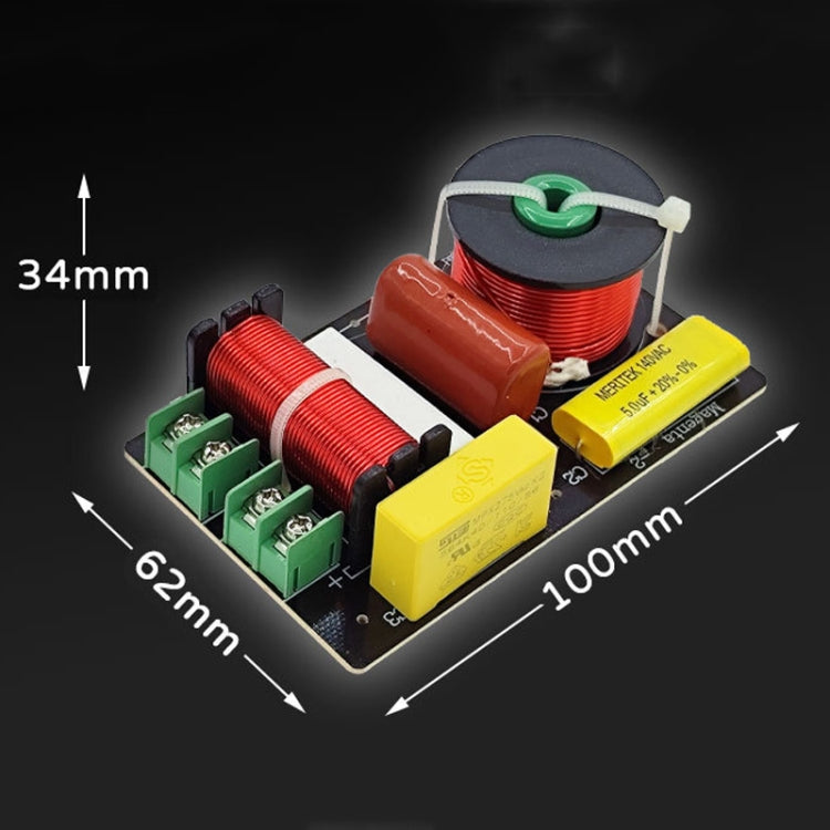 Magenta-2 High And Low 2-Way Audio Crossover Bookshelf Speaker Conversion Divider - B Model 3uF Capacitor