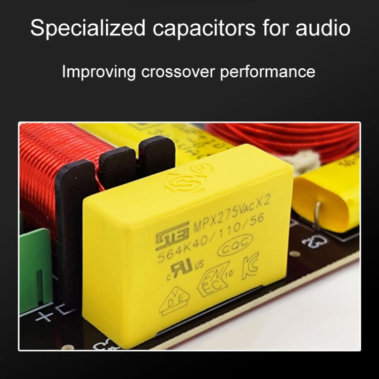 Magenta-2 High And Low 2-Way Audio Crossover Bookshelf Speaker Conversion Divider - B Model 3uF Capacitor