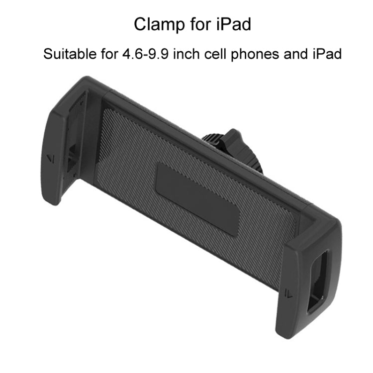 For iPad Car Tablet Holder Suction Cup Mount Car Dashboard Cellphone Stand - Black