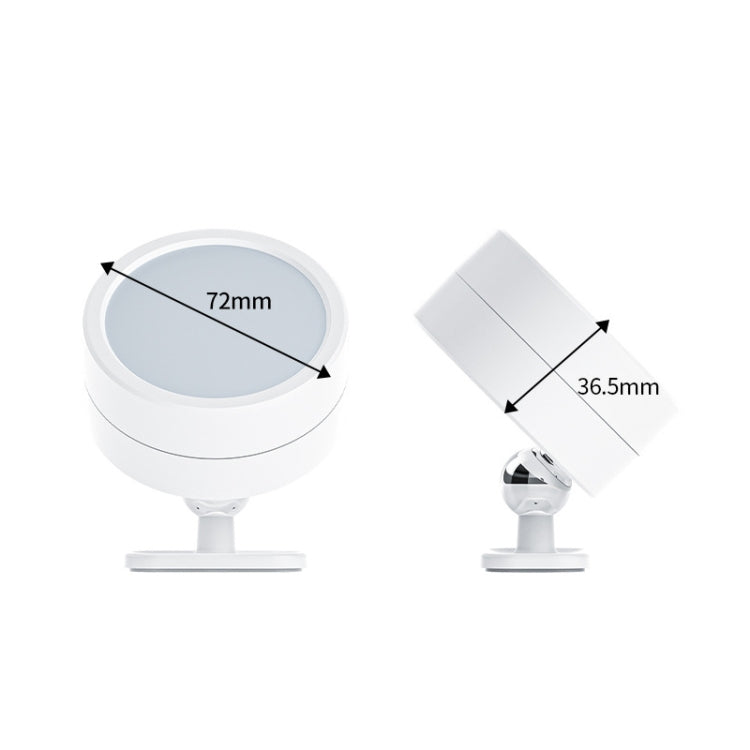 LED 360 Degree Rotating Lamp Magnetic Cabinet Spotlight Atmosphere Night Light, Spec:  White