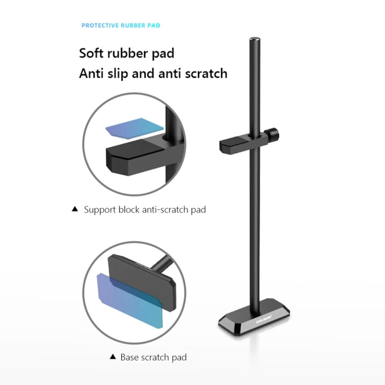 COOLMOON GH195 Desktop Computer Vertical Mounted Graphics Card Protection Shelf Metal Rod Magnetic Support Bracket, Color: Black