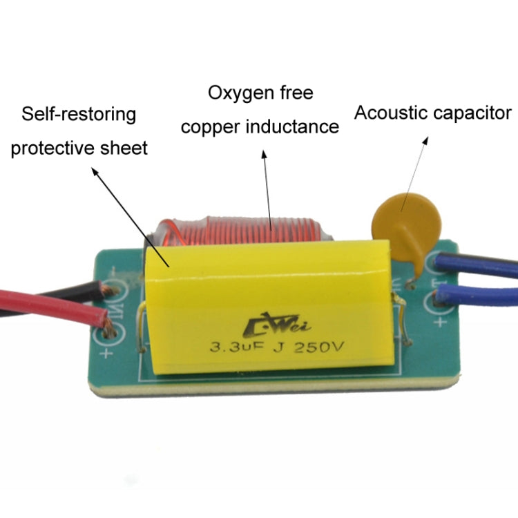 WEAH-T-4 Car Modification Tweeter Crossover Hi-Fi Audio Divider, Style: C Model