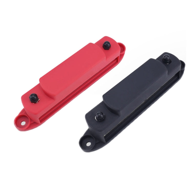 M6 RV Yacht High Current 6-column 250A Base Busbar, Color: Black with Accessories