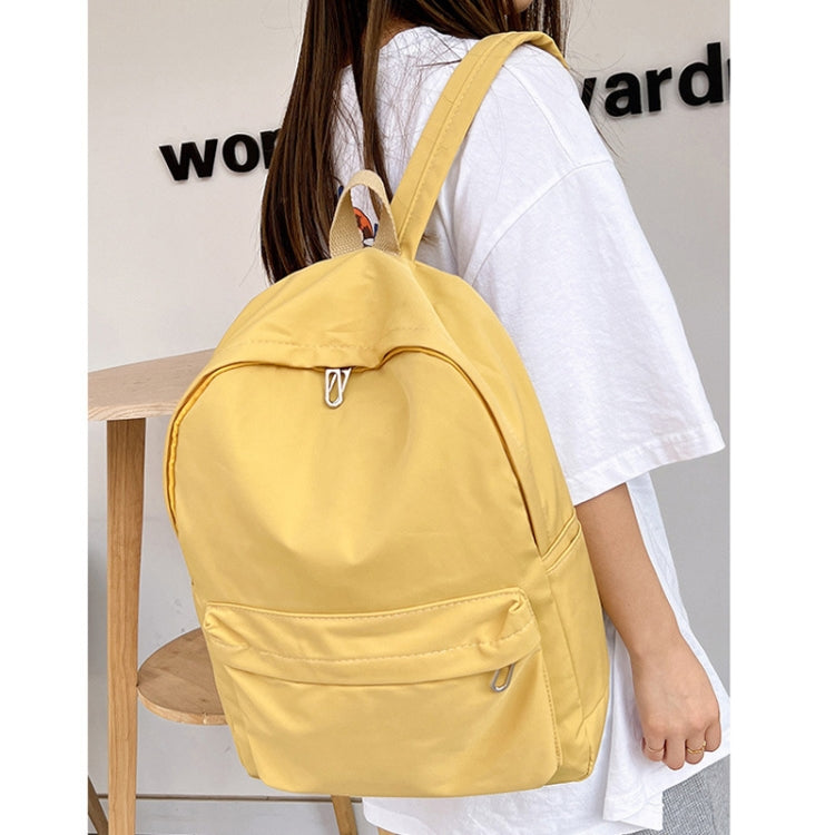 Women Solid Color Backpack Simple Travel Commuter Bag Satchel