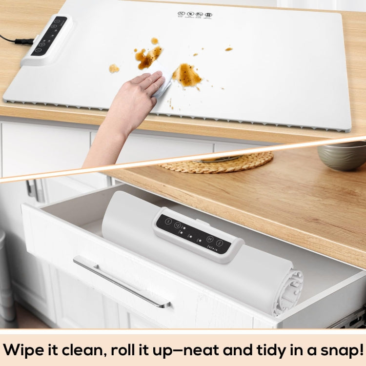 240W Electric Warming Tray Food Warmer with Adjustable Temperature, Timed Close US Plug