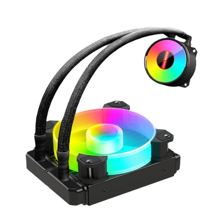 COOLMOON RGB120 5V ARGB Integrated Single Row Multi-Platform CPU Cooler - Black