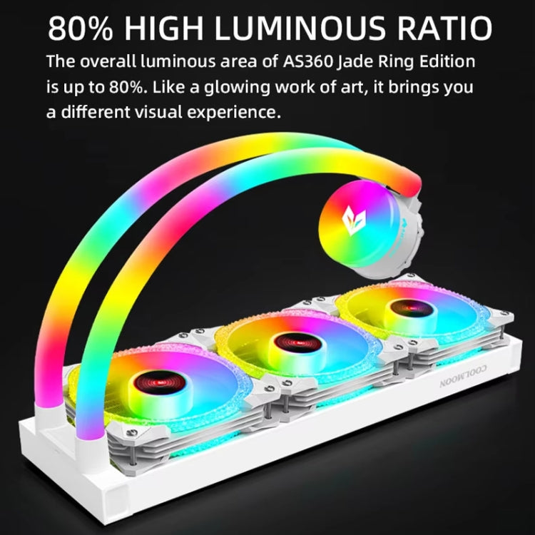 COOLMOON AS360 Magic Diamond Edition Computer Cooler ARGB Water Cooling Light Integrated CPU Radiator