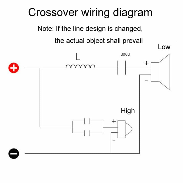 PUV-W2 High And Low 2-Way Audio Crossover Hi-Fi Speaker Conversion Divider