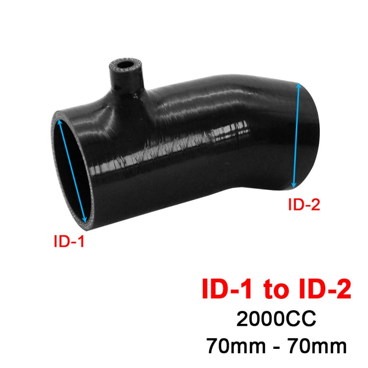 For Mazda 3 6 CX-4 Axela Atenza Intake Silicone Hose High Flow Cold Air Intake Pipe Turbo Intercooler, Specification: 2.0L-70-BK