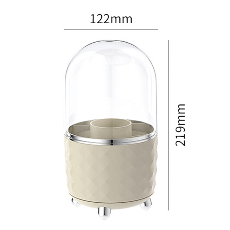 Cosmetic Organizer Large Capacity Rotatable Desktop Dustproof Storage Box
