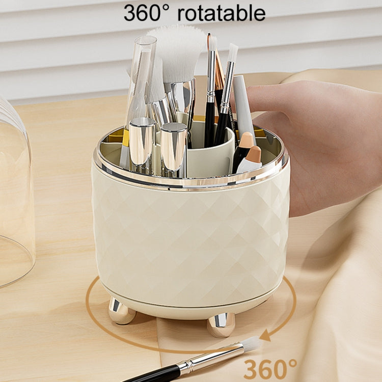 Cosmetic Organizer Large Capacity Rotatable Desktop Dustproof Storage Box