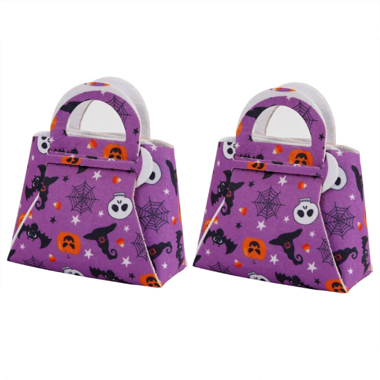 2pcs /Pack DIY Halloween Candy Bag Children Dress-Up Felt Gift Bag