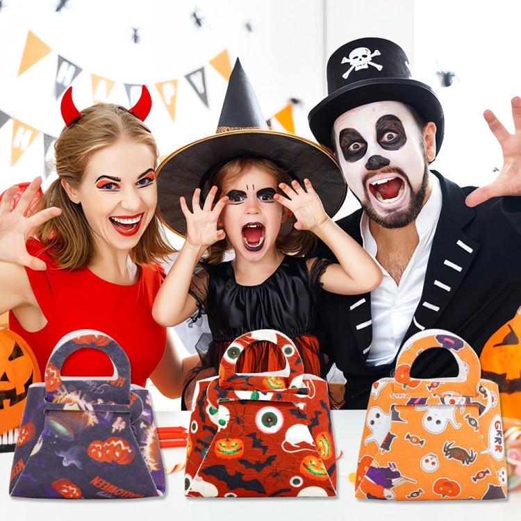 2pcs /Pack DIY Halloween Candy Bag Children Dress-Up Felt Gift Bag