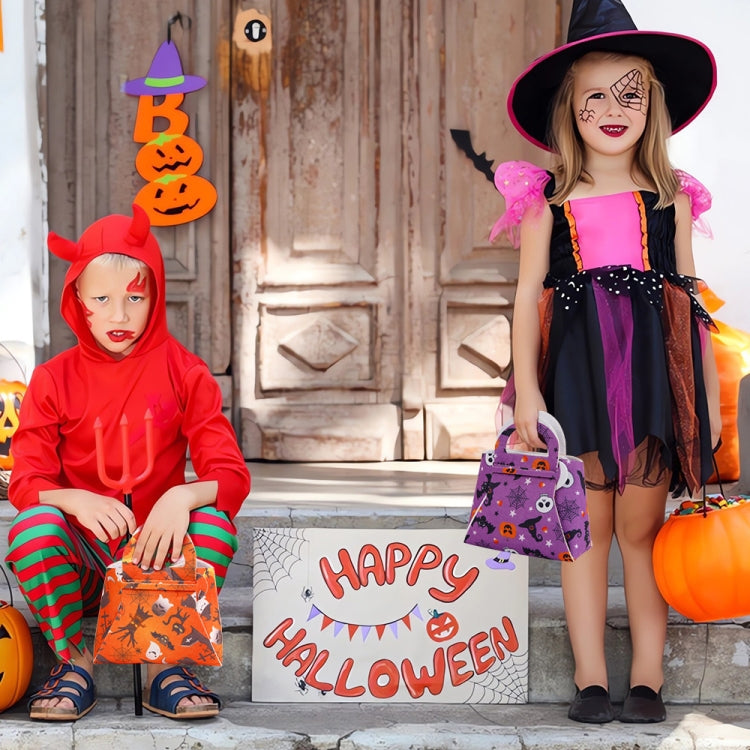 2pcs /Pack DIY Halloween Candy Bag Children Dress-Up Felt Gift Bag