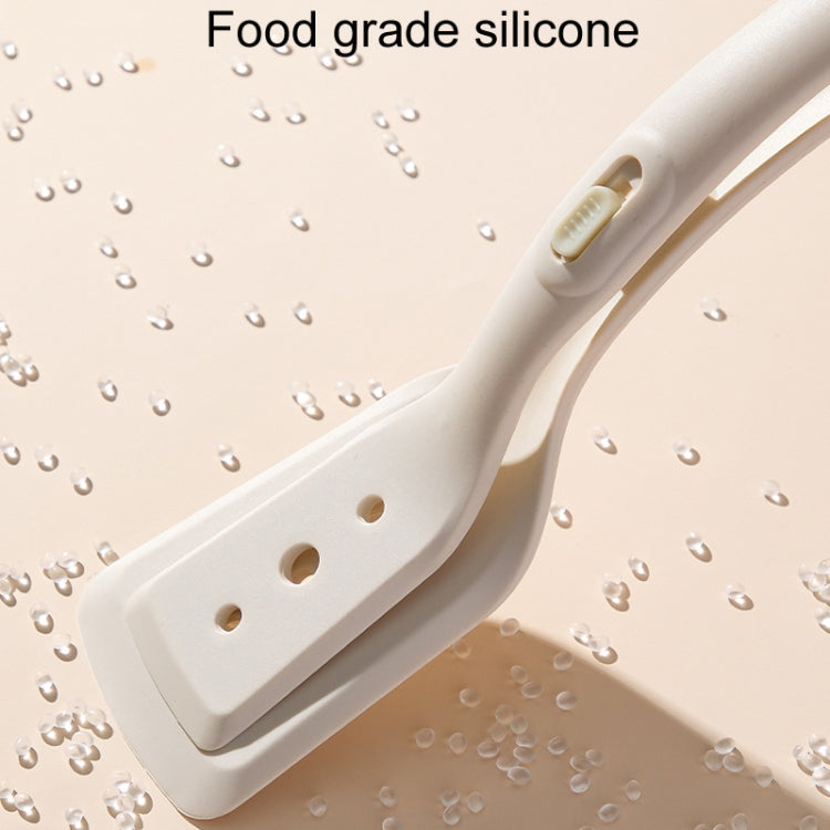 Household Spatula Clip Kitchen Anti-Scald And High Temperature Resistant Food Clamp - White