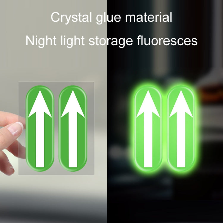 2pairs Safety Point Driving Assistance Positioning Mark Car Interior Luminous Sticker