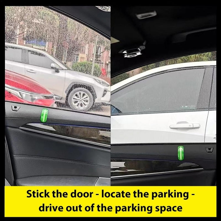 2pairs Safety Point Driving Assistance Positioning Mark Car Interior Luminous Sticker