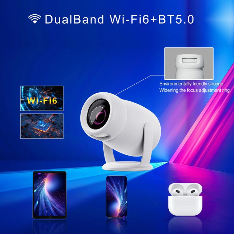 HY400 Android 12.0 System Intelligent Projector Portable Family Projector US Plug