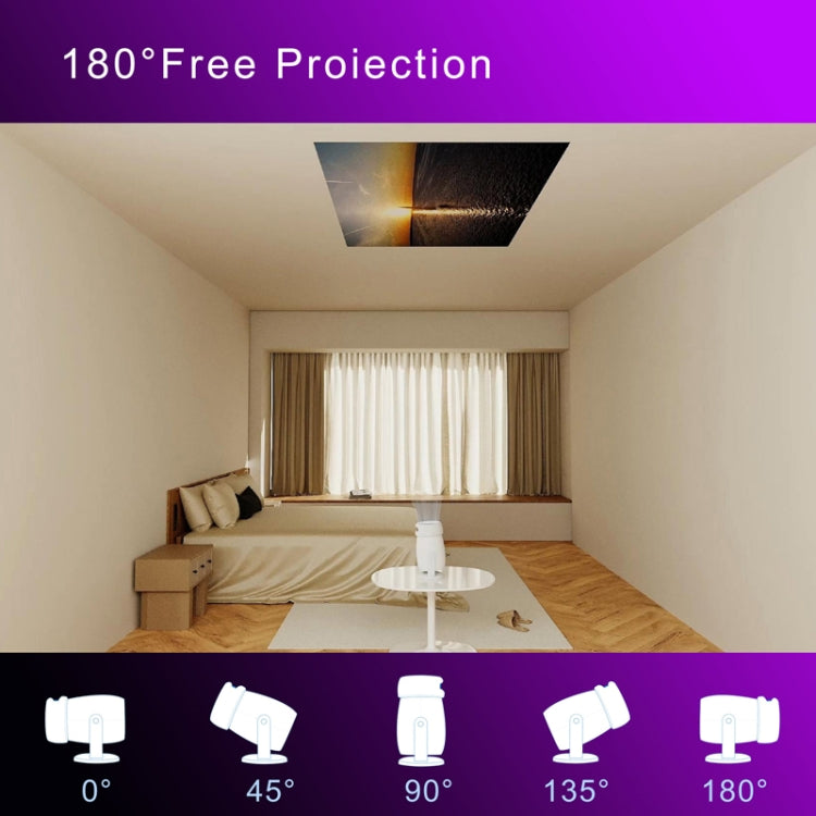 HY400 Android 12.0 System Intelligent Projector Portable Family Projector US Plug