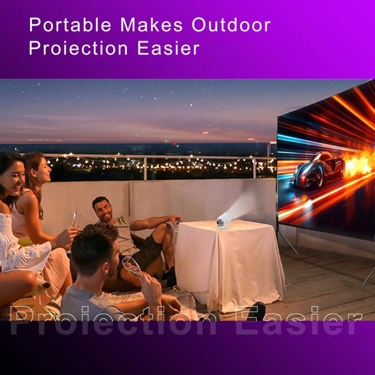 HY400 Android 12.0 System Intelligent Projector Portable Family Projector US Plug