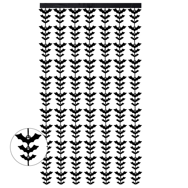 Halloween Decorative Bat String Flag Door Curtain Party Scene Layout Props