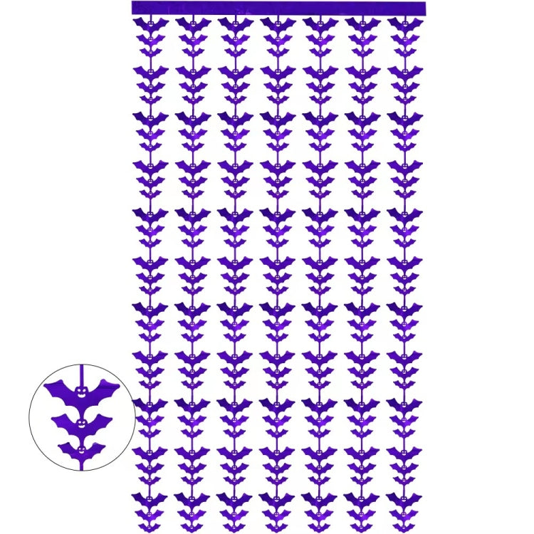 Halloween Decorative Bat String Flag Door Curtain Party Scene Layout Props