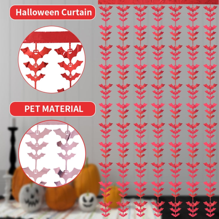 Halloween Decorative Bat String Flag Door Curtain Party Scene Layout Props