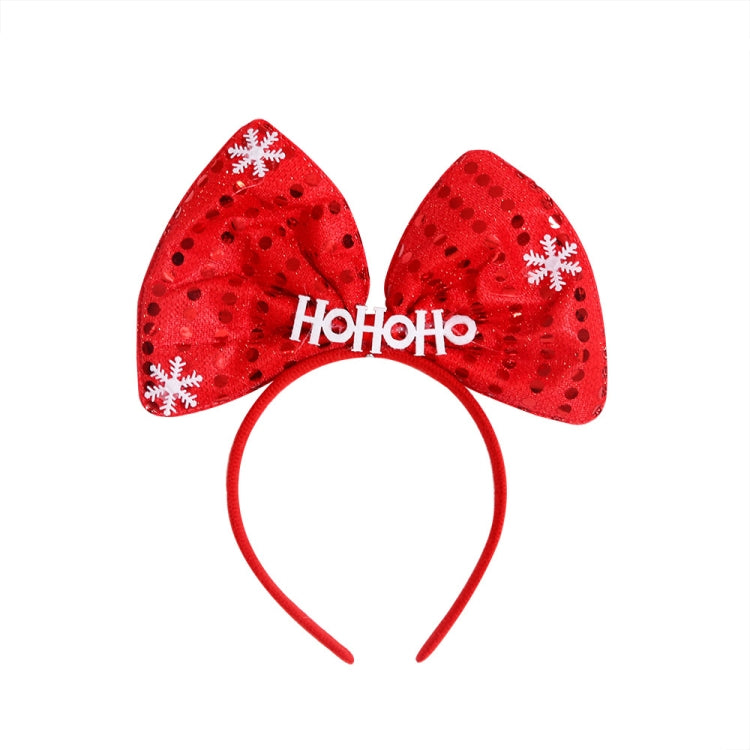 Christmas Party Decoration Headband Children Festival Hair Accessories, Color: HOHOHO Bow