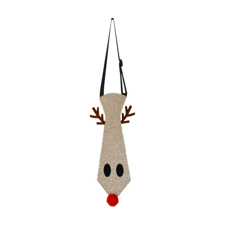 Christmas Children Cartoon Ties Holiday Party Performance Costume Props, Color: Elk Horns+Elk Face
