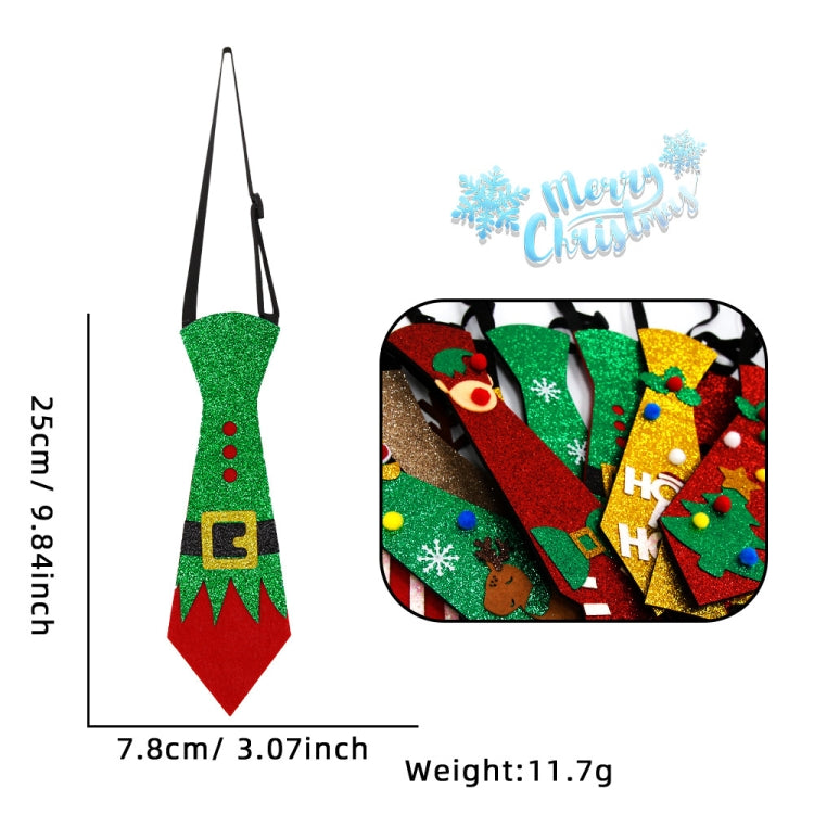 Christmas Children Cartoon Ties Holiday Party Performance Costume Props, Color: HOHO Beard