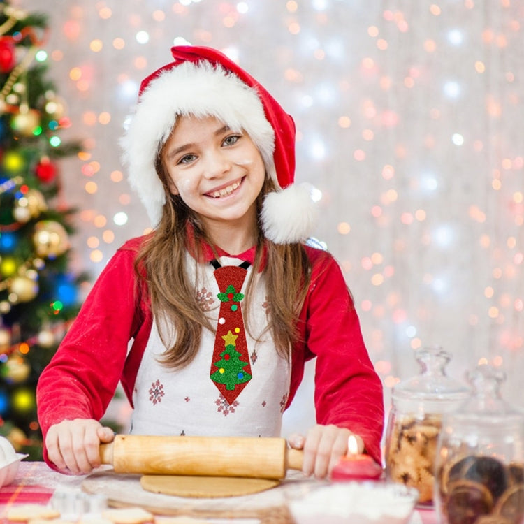 Christmas Children Cartoon Ties Holiday Party Performance Costume Props, Color: Red White Stripes