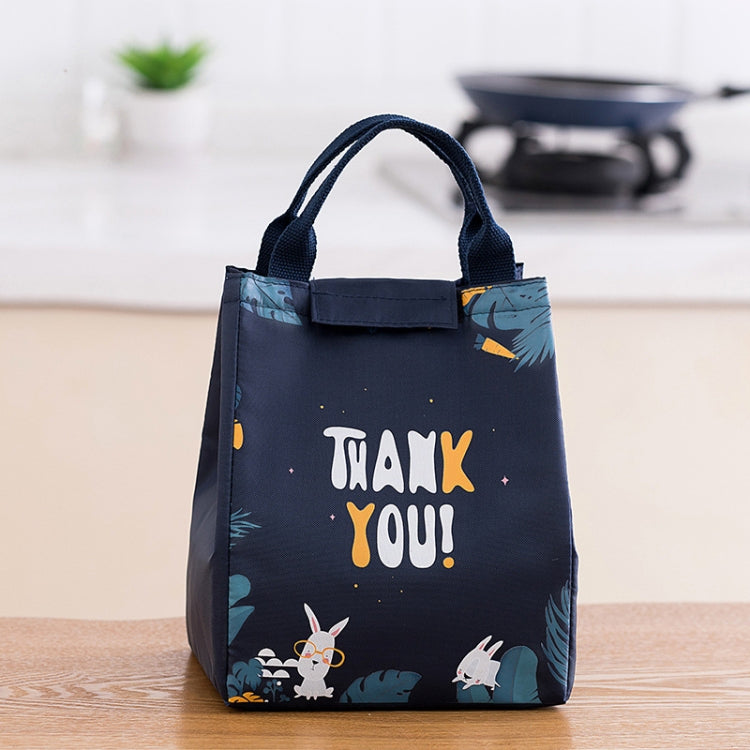 Lunch Thermal Bag Cooler Picnic Tote Food Bag Large Capacity  Insulated Storage Pack, Style: White Rabbit