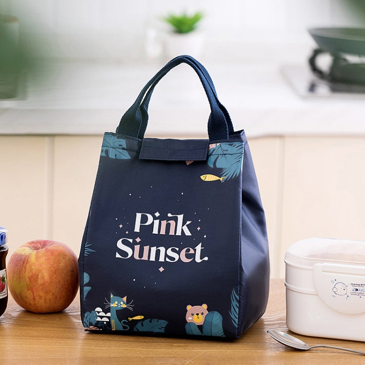 Lunch Thermal Bag Cooler Picnic Tote Food Bag Large Capacity  Insulated Storage Pack, Style: Little Fox Rabbit