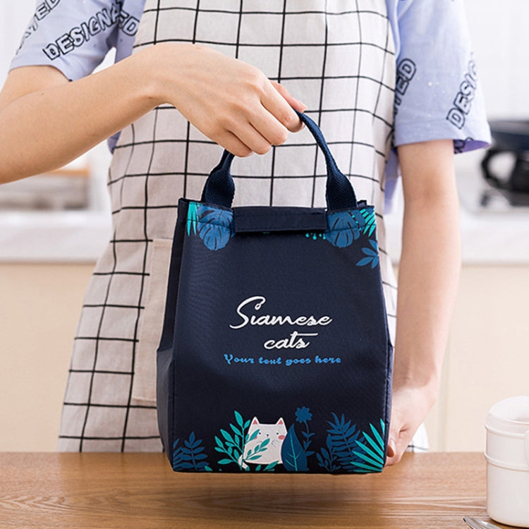 Lunch Thermal Bag Cooler Picnic Tote Food Bag Large Capacity  Insulated Storage Pack, Style: Big Eyes Bunny