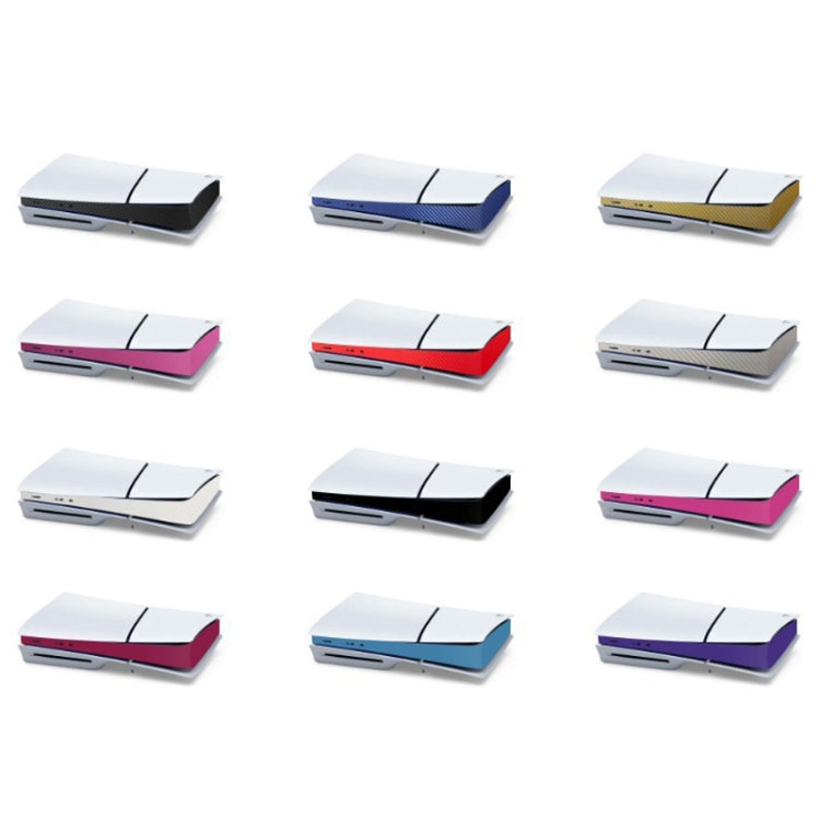 For PS5 Slim Console Middle Sticker Scratch Resistant Digital Optical Drive Version Universal Sticker, Color: Star Pink