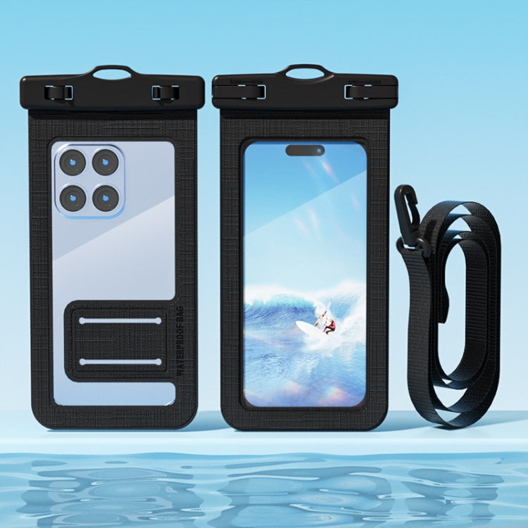 7.2 Inch Mobile Phone IPX8 30m Waterproof Bag with Finger Strap On The Back