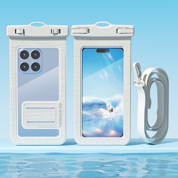7.2 Inch Mobile Phone IPX8 30m Waterproof Bag with Finger Strap On The Back