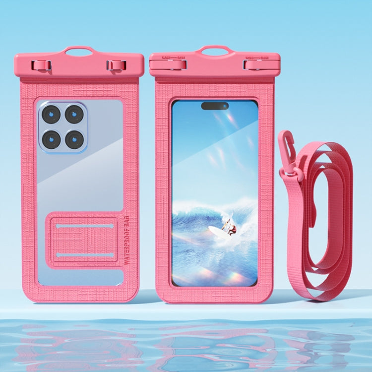 7.2 Inch Mobile Phone IPX8 30m Waterproof Bag with Finger Strap On The Back