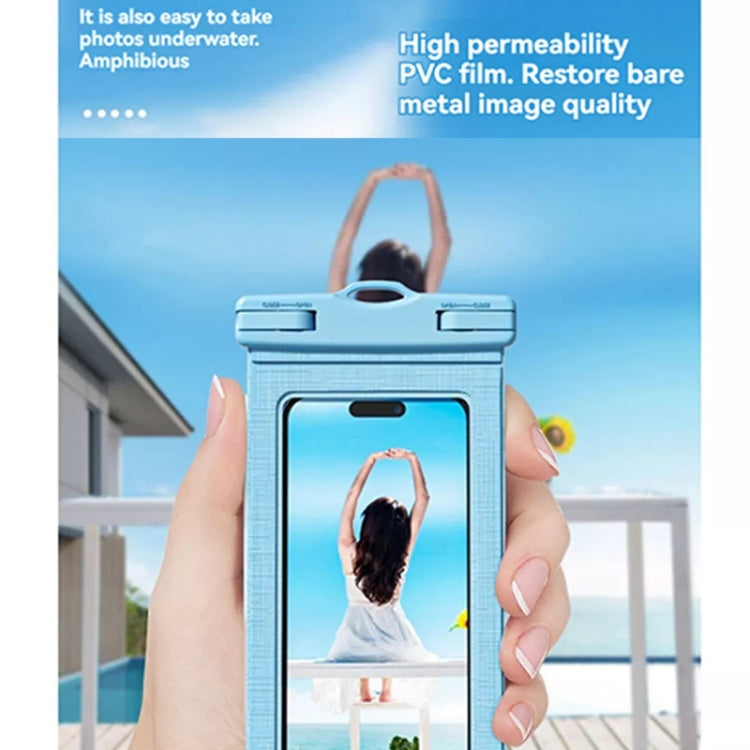 7.2 Inch Mobile Phone IPX8 30m Waterproof Bag with Finger Strap On The Back
