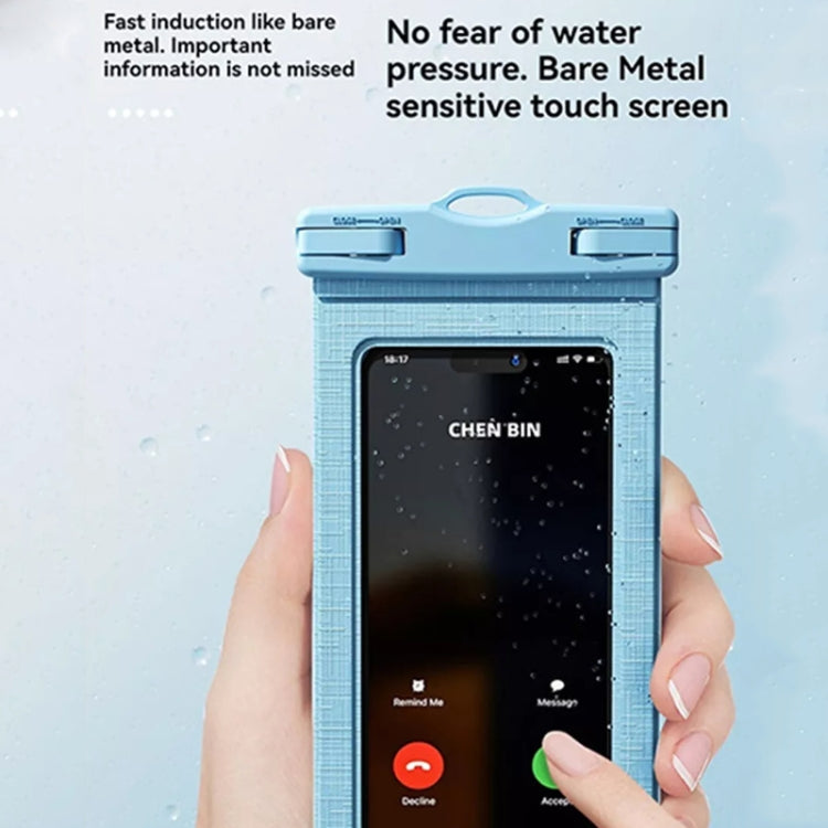 7.2 Inch Mobile Phone IPX8 30m Waterproof Bag with Finger Strap On The Back