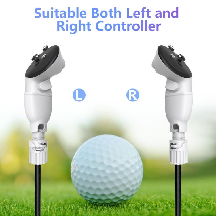 For Meta Quest 3S / 3 Controller Golf Club With Scale And Adjustable Length - White