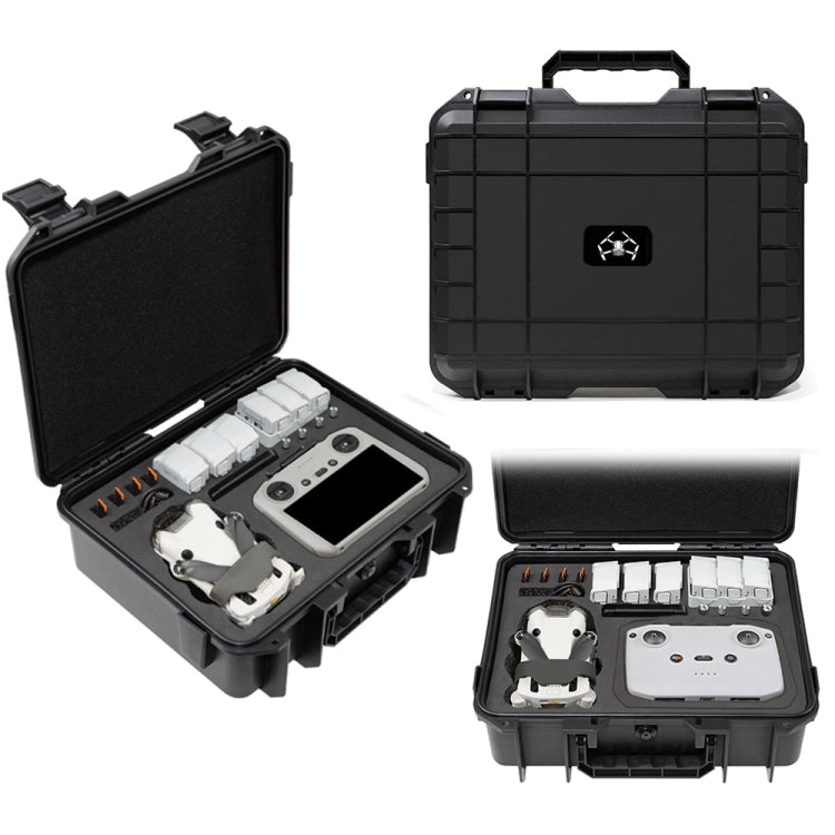 For DJI Mini 4 Pro Drone Suitcase Explosion-proof Box Compatible with RC 2 & RC-N2 - Black