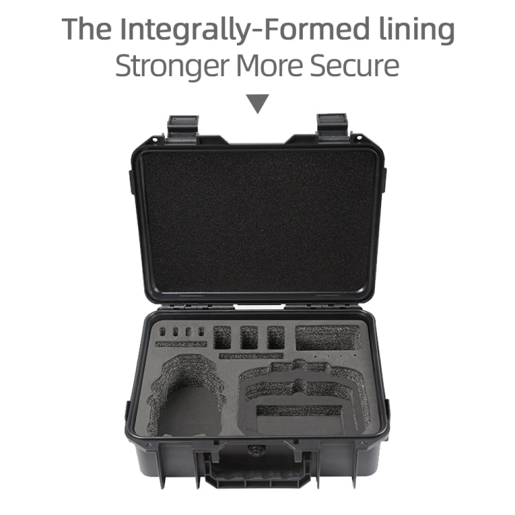 For DJI Mini 4 Pro Drone Suitcase Explosion-proof Box Compatible with RC 2 & RC-N2 - Black