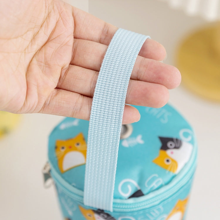 Portable Milk Tea Tote Bag Heat Preservation Eco-friendly Handbag Carrying Insulated Cup Cover, Style: Lemon