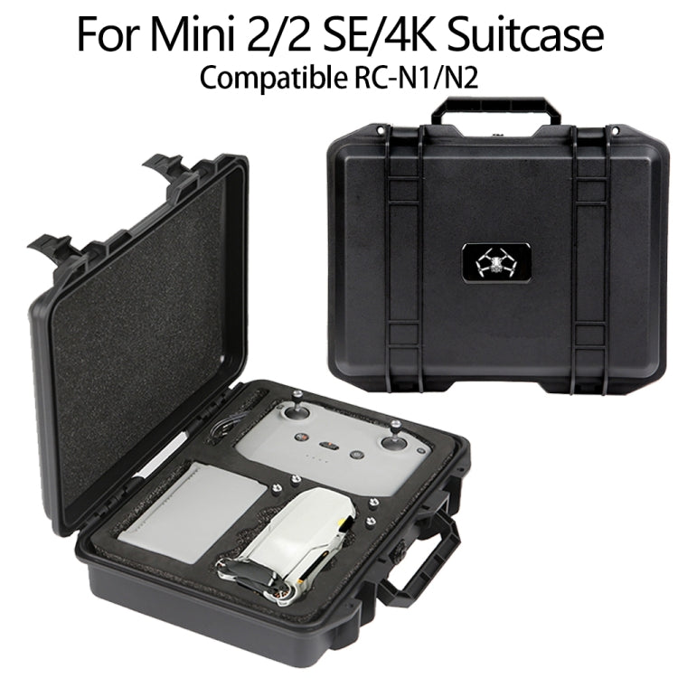 For DJI Mini 4K / Mini 2 SE / Mini 2 Suitcase Explosion-Proof Box Compatible With RC-N1 / N2 - Black