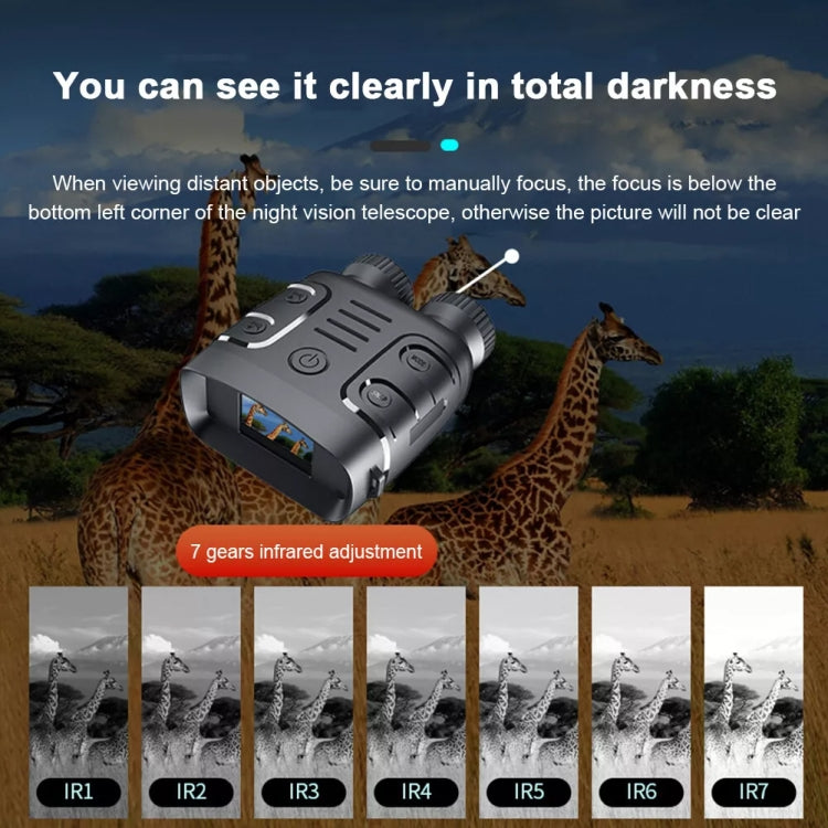 D18 2.4-Inch Screen 5X Zoom HD 1080P Binocular Infrared Night Vision Device