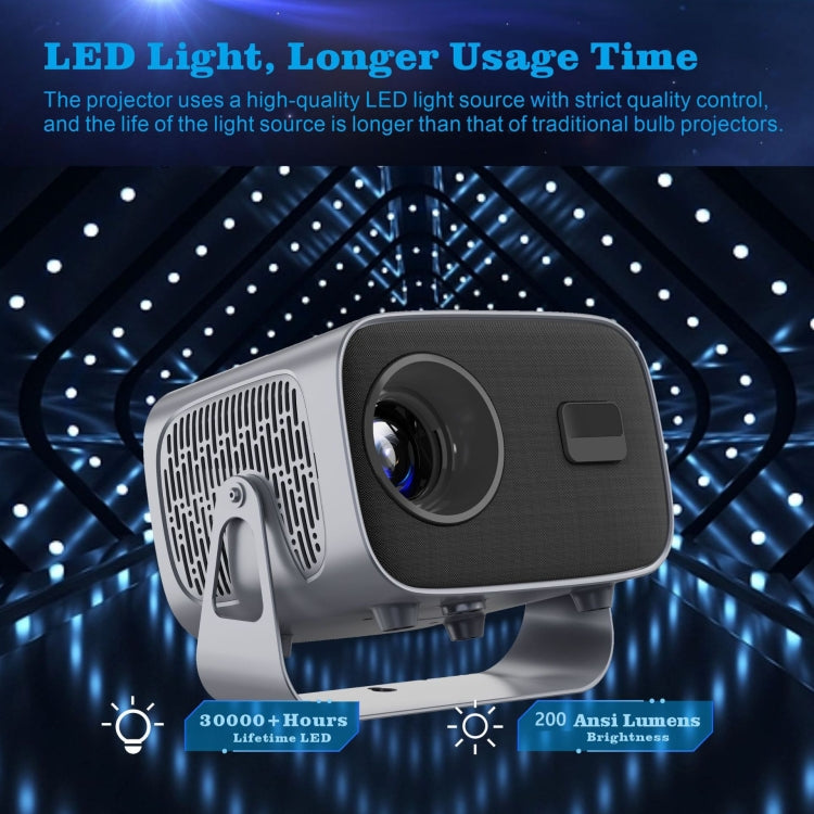 A10 4K Smart Android Portable Projector UK Plug